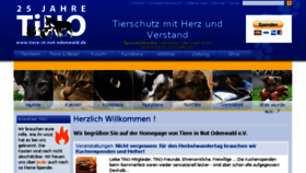 What Tierheim-spreng.de website looked like in 2016 (7 years ago)