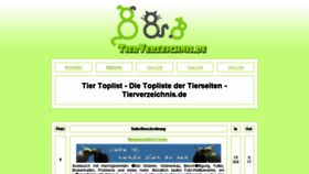 What Tierverzeichnis.de website looked like in 2016 (7 years ago)