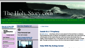 What Theholystory.com website looked like in 2016 (7 years ago)