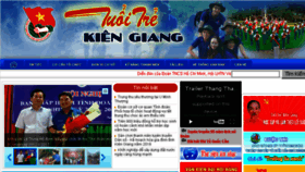 What Tuoitrekiengiang.vn website looked like in 2016 (7 years ago)