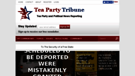 What Teapartytribune.com website looked like in 2016 (7 years ago)