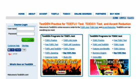 What Toefl-den.com website looked like in 2016 (7 years ago)