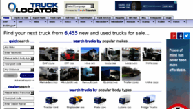 What Trucklocator.co.uk website looked like in 2016 (7 years ago)