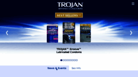 What Trojancondoms.com website looked like in 2016 (7 years ago)