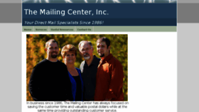 What Themailingcenter.com website looked like in 2016 (7 years ago)