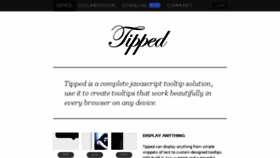What Tippedjs.com website looked like in 2016 (7 years ago)