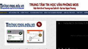 What Tinhocmos.edu.vn website looked like in 2016 (7 years ago)