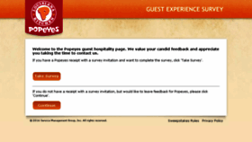 What Tellpopeyes.com website looked like in 2016 (7 years ago)