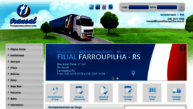 What Transaltransportes.com.br website looked like in 2016 (7 years ago)