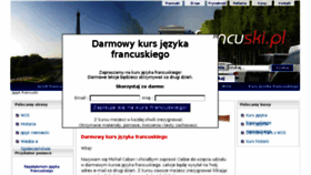 What Twojfrancuski.pl website looked like in 2016 (7 years ago)