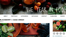 What Theyearinfood.com website looked like in 2016 (7 years ago)