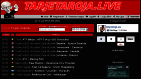 What Tarjetaroja.live website looked like in 2016 (7 years ago)