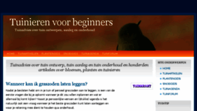 What Tuinkrant.com website looked like in 2016 (8 years ago)