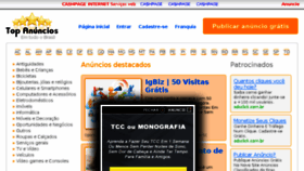 What Topanuncios.com.br website looked like in 2016 (7 years ago)