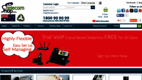 What Thetelecomshop.com.au website looked like in 2016 (7 years ago)