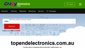 What Topendelectronics.com.au website looked like in 2016 (7 years ago)
