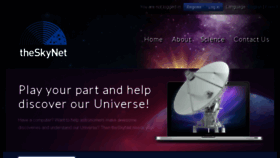 What Theskynet.org website looked like in 2016 (7 years ago)