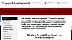What Trampolinkaufen.info website looked like in 2016 (7 years ago)