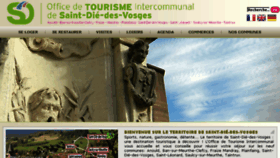 What Tourisme-saint-die-des-vosges.fr website looked like in 2016 (7 years ago)