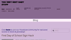 What Theverybestbabystuff.com website looked like in 2016 (7 years ago)