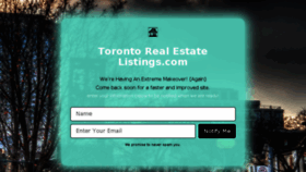 What Toronto-realestate-listings.com website looked like in 2016 (7 years ago)