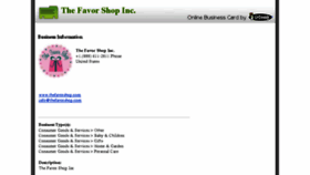 What Thefavorshop.com website looked like in 2016 (7 years ago)