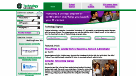 What Technology-schools.com website looked like in 2016 (7 years ago)