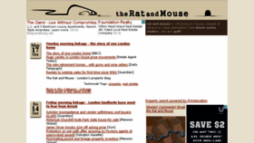 What Theratandmouse.co.uk website looked like in 2016 (7 years ago)