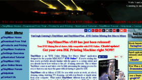 What Tinyminer.com website looked like in 2016 (7 years ago)