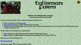 What Talisman.com website looked like in 2016 (7 years ago)