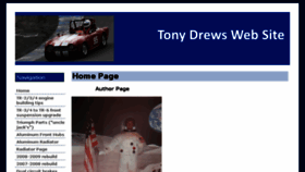 What Tonydrews.com website looked like in 2016 (7 years ago)