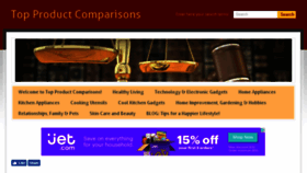 What Topproductcomparisons.com website looked like in 2016 (7 years ago)