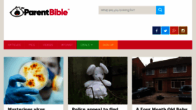 What Theparentbible.com website looked like in 2016 (7 years ago)