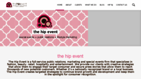 What Thehipevent.com website looked like in 2016 (7 years ago)