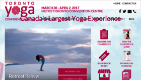 What Theyogaconference.com website looked like in 2016 (7 years ago)