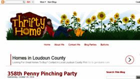 What Thethriftyhome.com website looked like in 2016 (7 years ago)