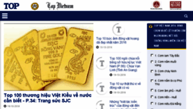 What Topvietnam.vn website looked like in 2016 (7 years ago)