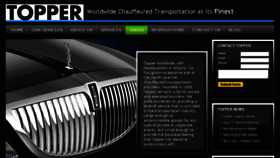 What Topperlimo.com website looked like in 2016 (7 years ago)