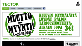 What Tector.fi website looked like in 2016 (7 years ago)