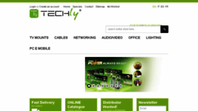 What Techly.com website looked like in 2016 (7 years ago)