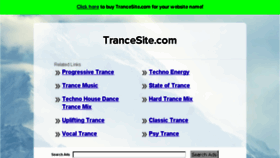 What Trancesite.com website looked like in 2016 (7 years ago)