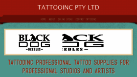What Tattooinc.co.za website looked like in 2016 (7 years ago)