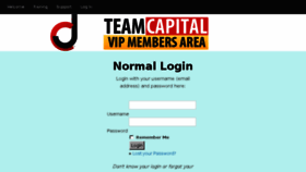 What Teamcapitalmembers.com website looked like in 2016 (7 years ago)