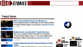 What Tropical-storms.leadstories.com website looked like in 2016 (7 years ago)