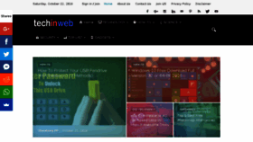 What Techinweb.com website looked like in 2016 (7 years ago)