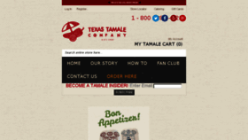 What Texastamale.com website looked like in 2016 (7 years ago)