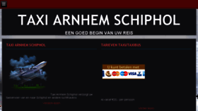 What Taxiarnhemschiphol.nl website looked like in 2016 (7 years ago)