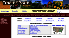 What Tractorportal.com website looked like in 2016 (7 years ago)
