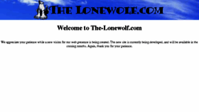 What The-lonewolf.com website looked like in 2016 (7 years ago)