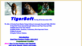 What Tigersoft.com website looked like in 2016 (7 years ago)